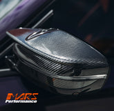 FloKraft Dry Carbon Mirror Covers for RHD BMW M2 G87 M3 G80 G81 M4 G82 G83 & M340i M440i M240i